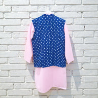 Blue Bandhani Cotton Jacket