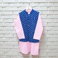 Blue Bandhani Cotton Jacket