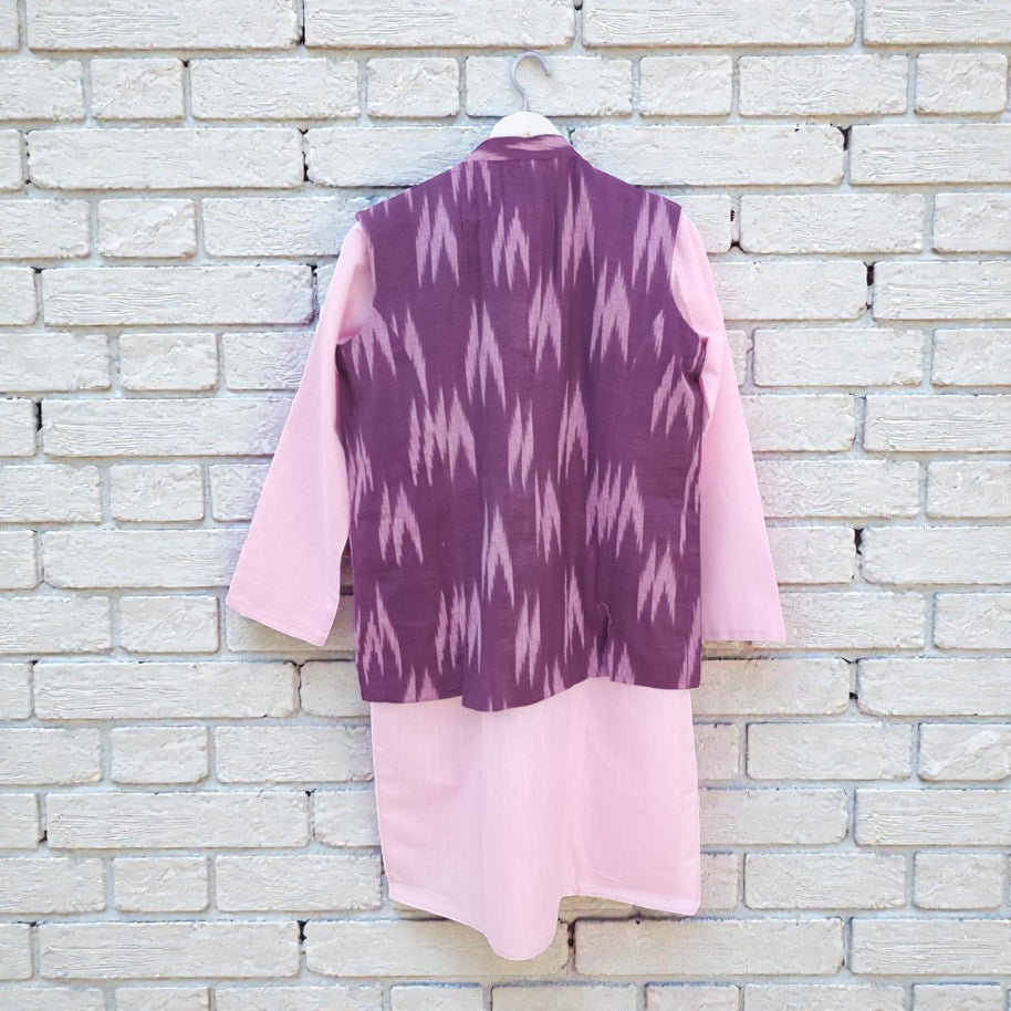Purple Ikat Cotton Jacket