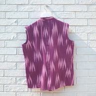 Purple Ikat Cotton Jacket