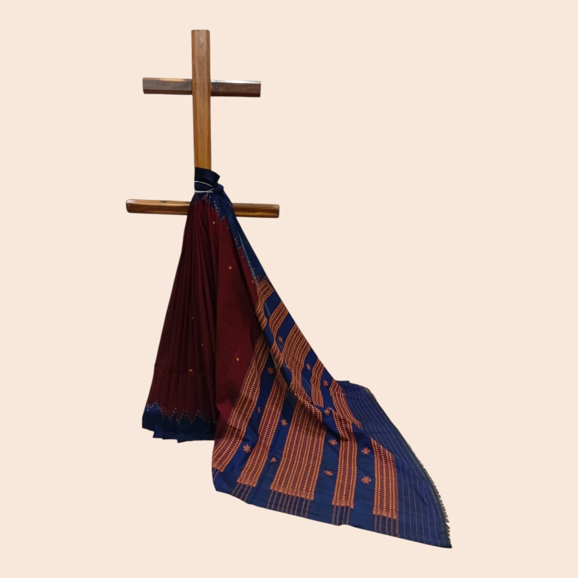 Maroon Kotpad Cotton Saree