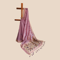Purple Paithani Munga Cotton Saree
