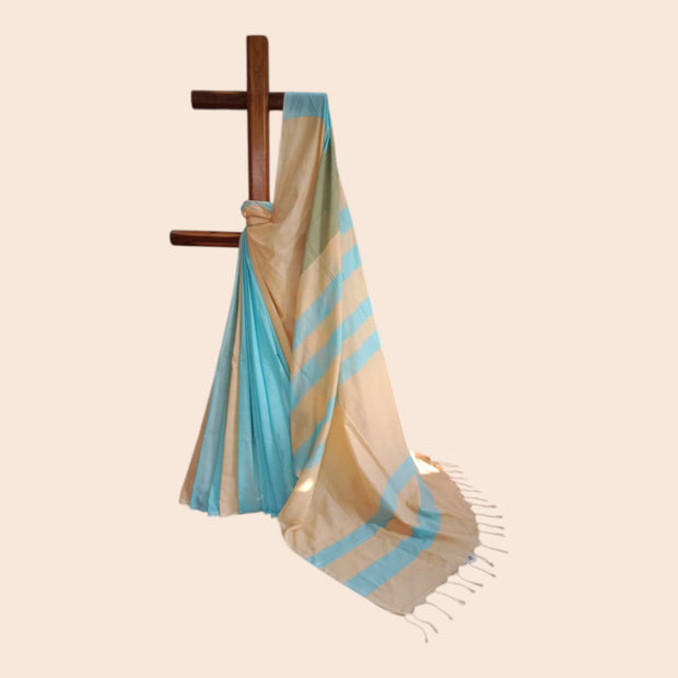 Stripe Radiance Handloom Cotton Saree