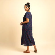 Black Bandhani Cotton Long dress