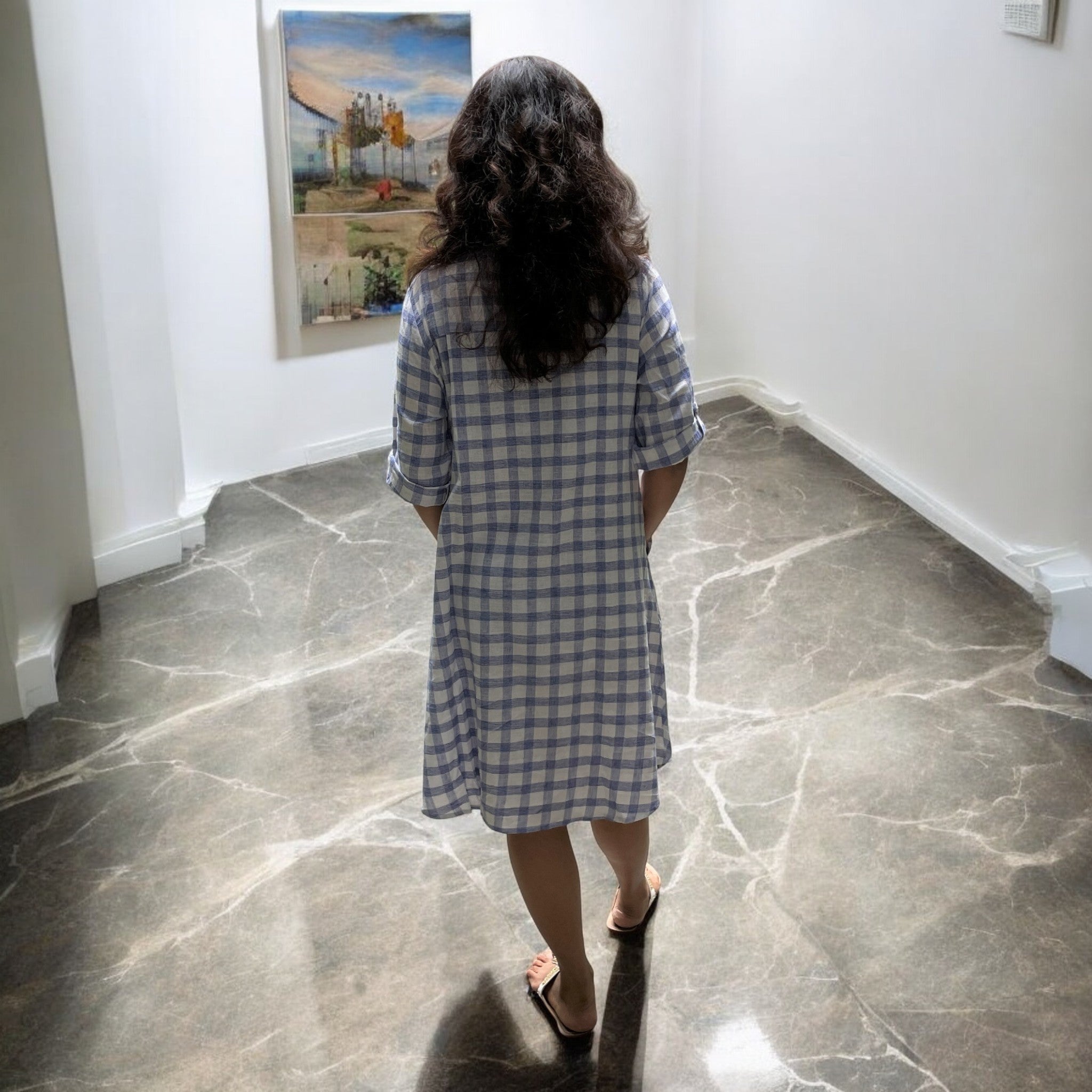 Handspun Hues Cotton Flared Dress