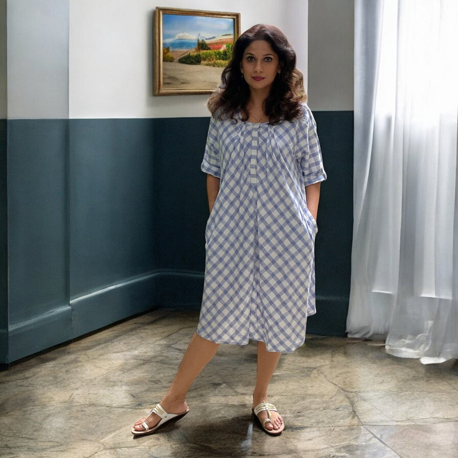 Handspun Hues Cotton Flared Dress