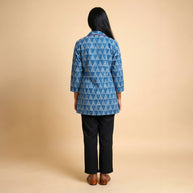 Indigo Stripe Cotton Blazers