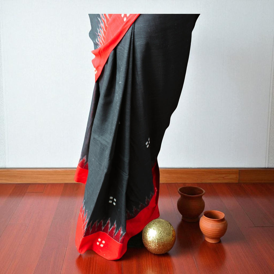 Traditional Handwoven Sambalpuri Cotton Saree