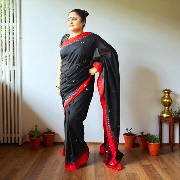 Traditional Handwoven Sambalpuri Cotton Saree