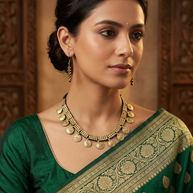 Chidiya Viraasat Dhokra Necklace