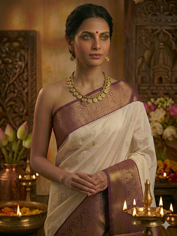 Chidiya Coin Brass Dhokra Necklace