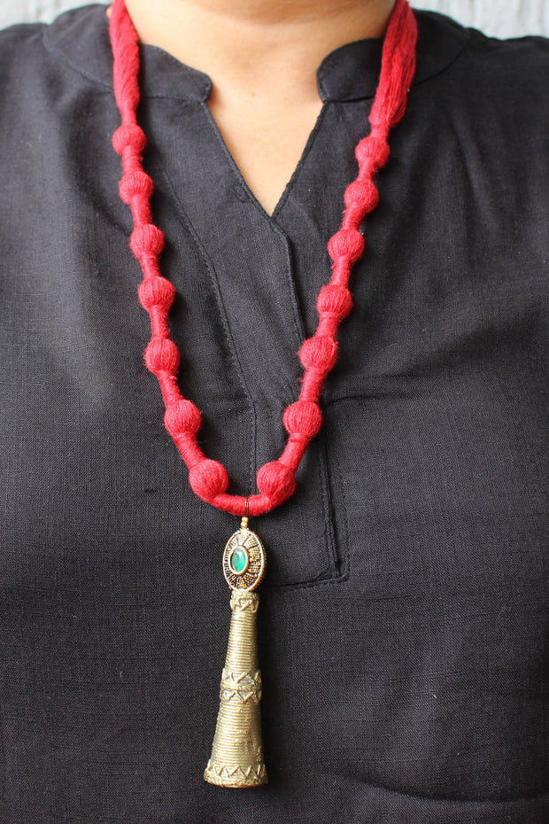 Dhokra Brass Pipe Necklace