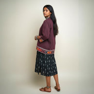 Black Ikat Jacket Dress