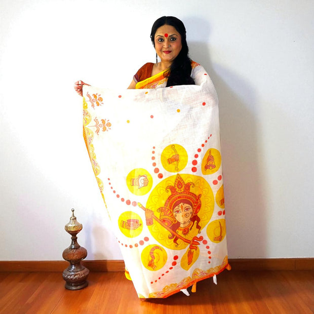 Divine Aura Cotton Saree