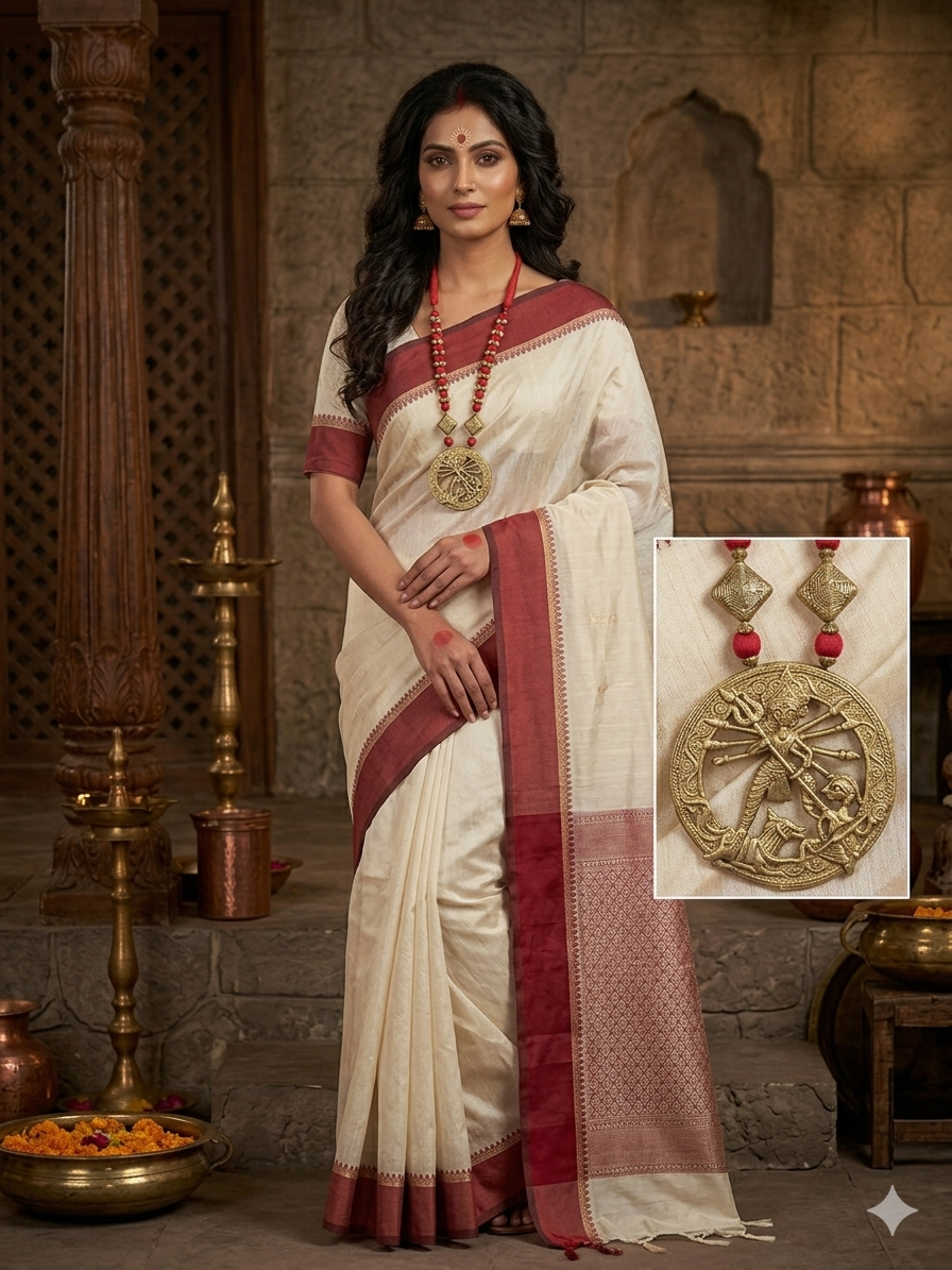 Mandira Shakti Dhokra Necklace
