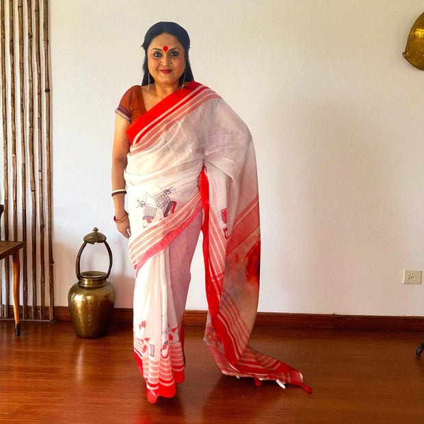 Divine Aura Cotton Saree