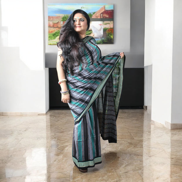 Traditional Handwoven Sambalpuri Cotton Saree