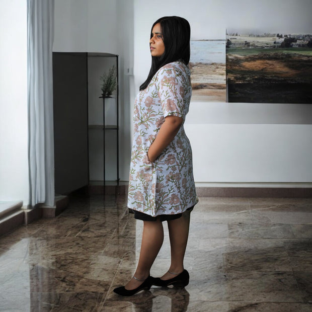 SandPetal Handblock Cotton Shrug