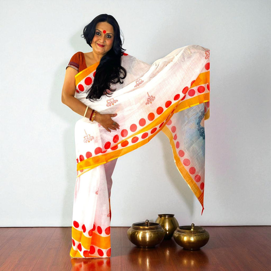 Divine Aura Cotton Saree