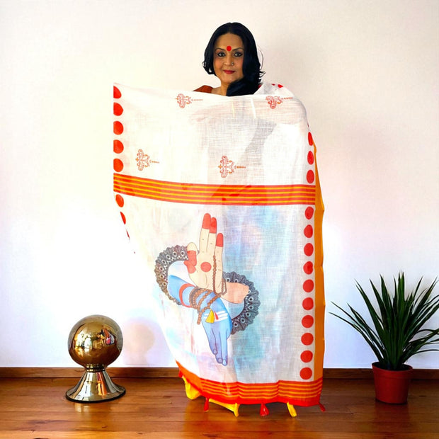 Divine Aura Cotton Saree
