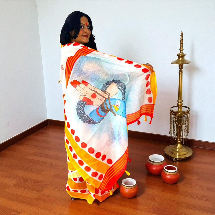 Divine Aura Cotton Saree