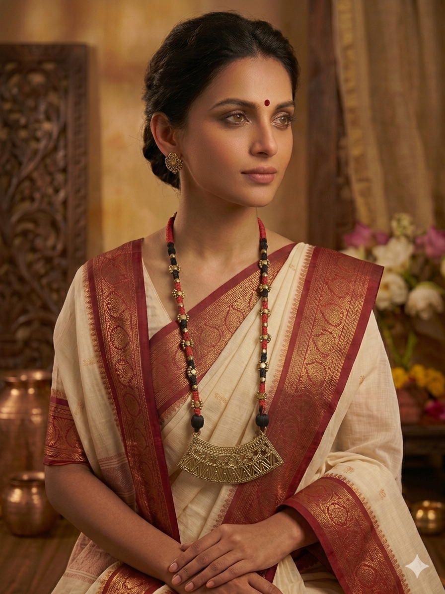 Tanka Hasli Long Dhokra Necklace