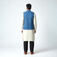 Blue Check Cotton Jacket