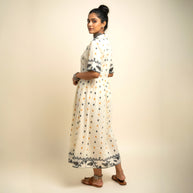 Offwhite Handloom Cotton Dress