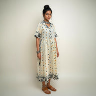 Offwhite Handloom Cotton Dress