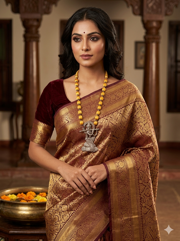 Krishna Abstract Dhokra Necklace