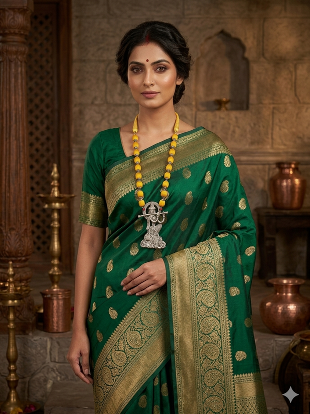 Krishna Abstract Dhokra Necklace