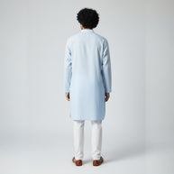 Light Blue Chikankari Cotton Kurta