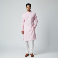 Light Pink Chikankari Cotton Kurta
