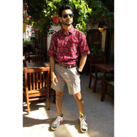 Artsy Hand Block Print Mens Shirt