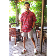 Artsy Hand Block Print Mens Shirt