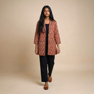Maroon Ajrakh Cotton Blazers