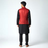 Maroon Modal Silk Jacket