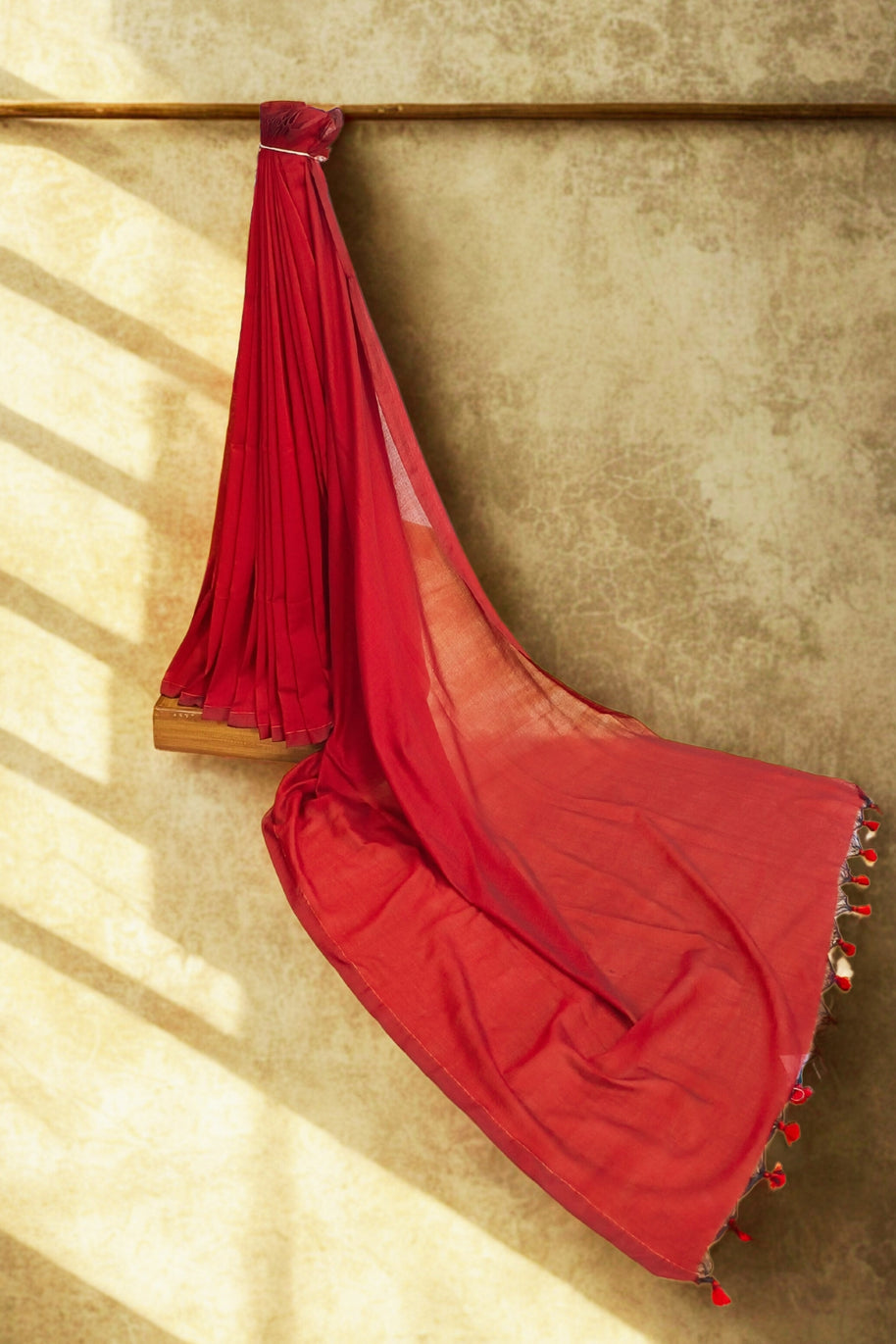 Maroon Grace Handloom Cotton Saree