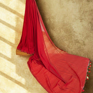 Maroon Grace Handloom Cotton Saree