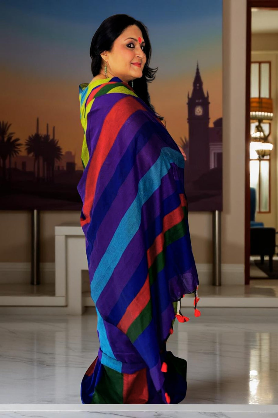 Vibrance Handloom Cotton Saree