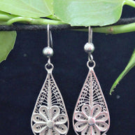 Buckeye Silver Filigree Buckeye Earrings
