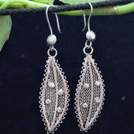 Elm Silver Filigree  Earrings Oxidised