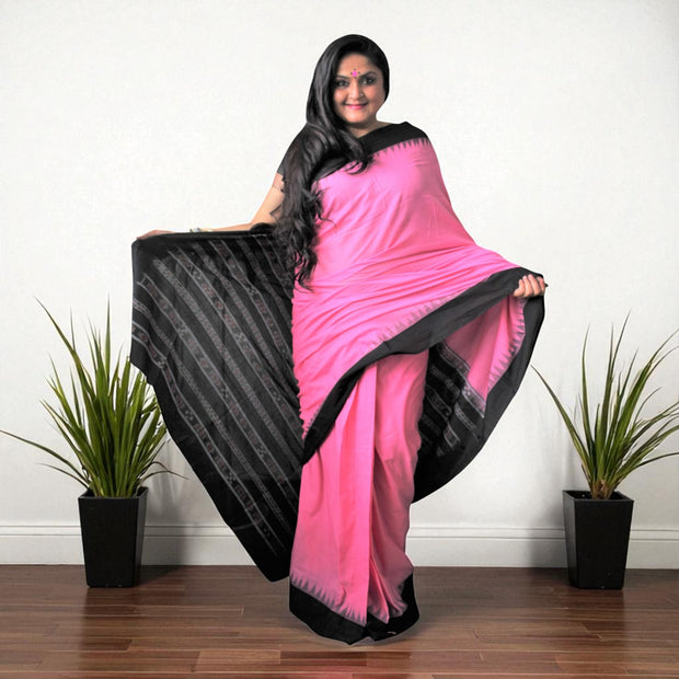 Traditional Handwoven Sambalpuri Cotton Saree