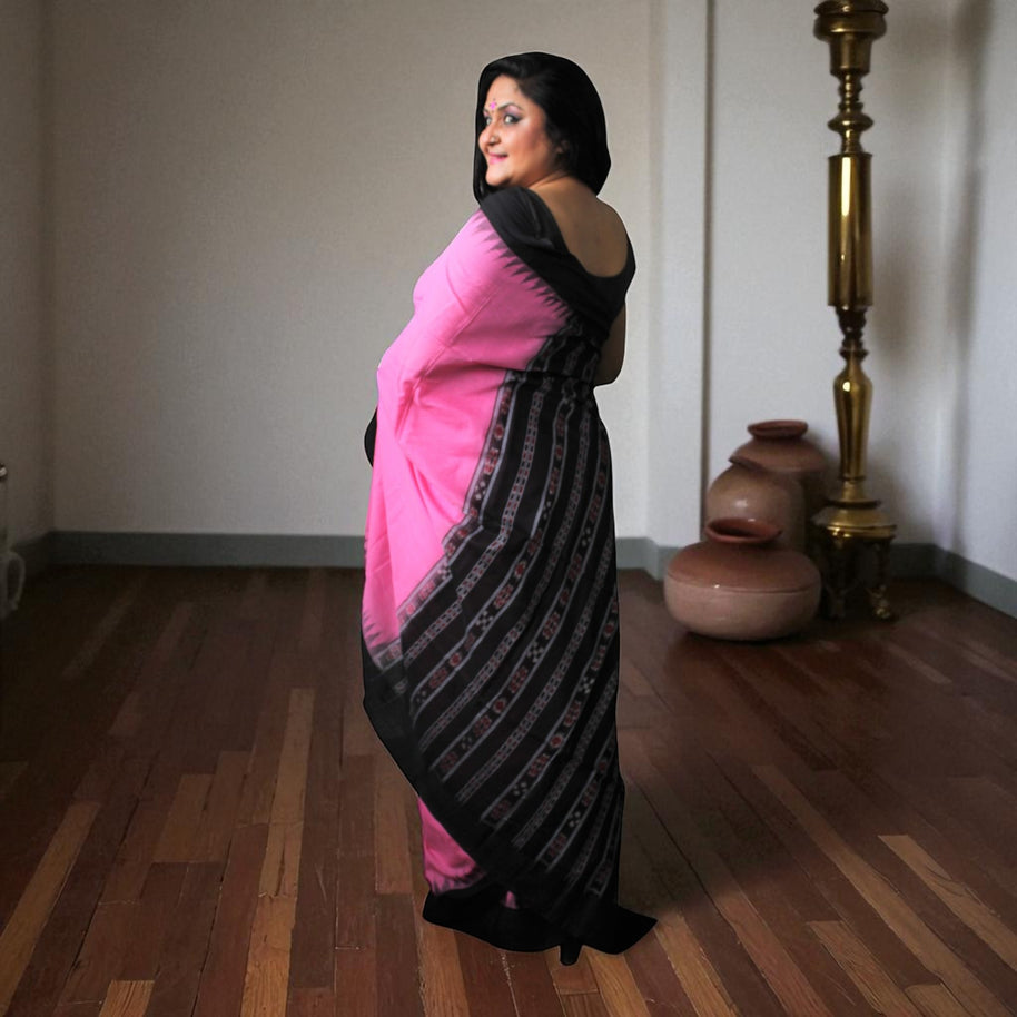 Traditional Handwoven Sambalpuri Cotton Saree