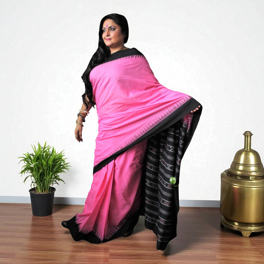 Traditional Handwoven Sambalpuri Cotton Saree