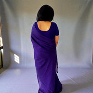 Purple Handloom Cotton Saree