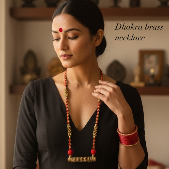 Rajsi Dhara Dhokra Necklace