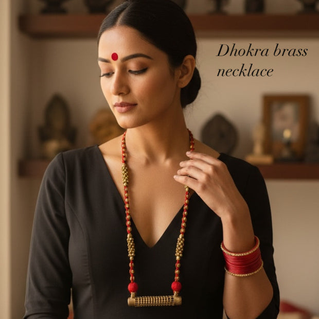 Rajsi Dhara Dhokra Necklace