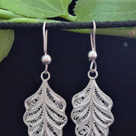 Birch Silver Filigree Earrings