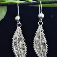 Elm Silver Filigree  Earrings